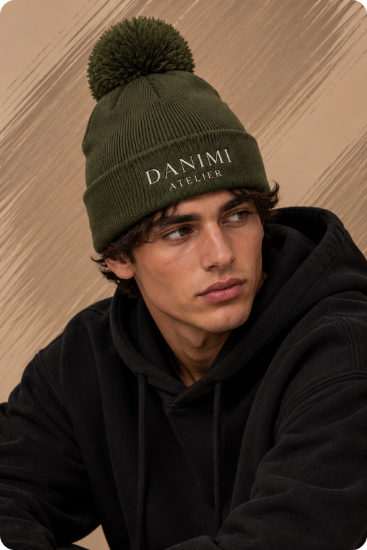 Pom Pom Beanie | Unisex Muts - Danimi Atelier